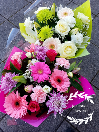 jam jams delight bouquet - picture is for illustration purposes only as not all the flowers in that bouquet maybe available