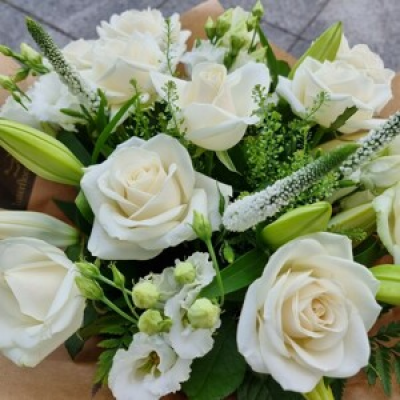 Snow White bouquet  - a beautiful selection of whites and creams.