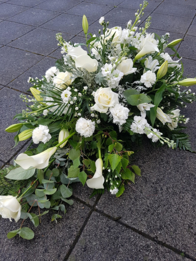 all white sympathy spray - picture is for illustration purposes only,